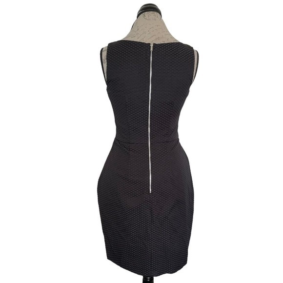 Ivy+ blu Womens Dress Size 2 Sleeveless Pleated Black Textured Holiday Night Out - Picture 3 of 12